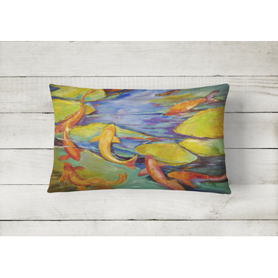 Koi Indoor/Outdoor Throw Pillow