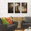 «Autumn Morning in Forest», ensemble de 3 reproductions de photos encadrées-20445375