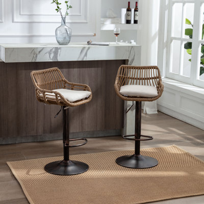 Swivel Upholstered Counter Stool