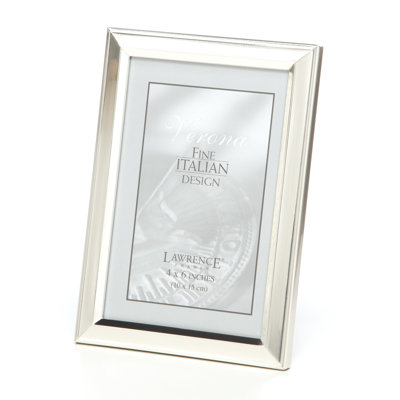 Hendry Silver Metal Beveled Picture Frame