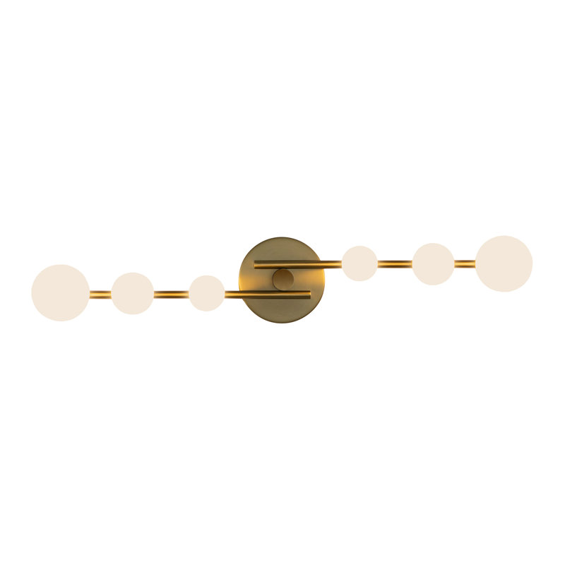 Juniper 6 - Light LED Vanity Light, Brushed Gold
