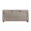 Ensemble de canapé contemporain 3 pièces Taupe-133919241