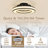 17’’ RGB LED Ceiling Fan With Light, Remote Control, Dimmable 3 Color Temperature, Flush Mount Fan Light For Bedroom Living Room-801567384
