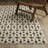 Harlow Geometric Blocks Black/ Gold Area Rug-1302020501
