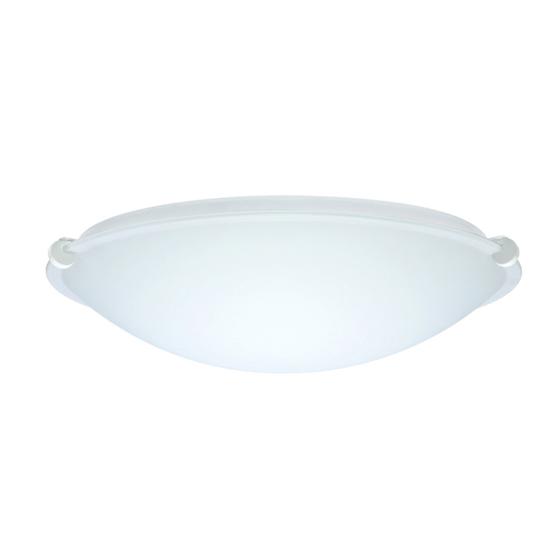 Plafonnier encastré simple Tajik, Marbre, H 3,625 po x l 11,875 po x P 11,875 po, Nickel satiné