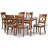 Ingaret 6 - Person Four Leg Dining Set-333875308-297798200