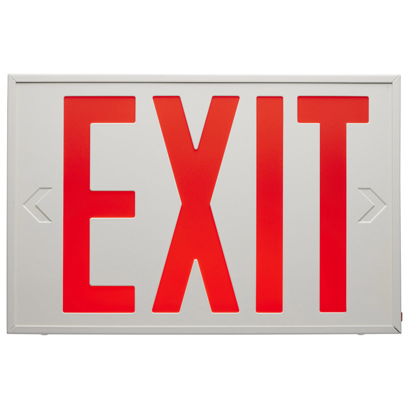 Nuvo Steel LED Double Sided Exit Sign