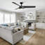 Ventilateur de plafond réversible 56 po avec pales en ABS gris foncé Modern Farmhouse