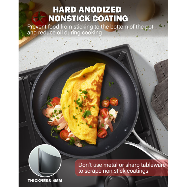 Kitchenaid Hard Anodized Nonstick Cookware, 8Pc