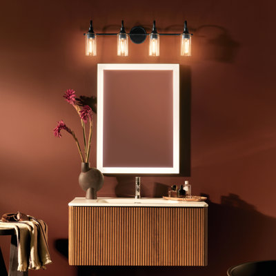 31.5" 4-Light Vanity Light with Clear Glass