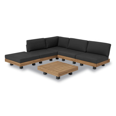 Ensemble de conversation modulaire avec coussins 2 pièces Veridian