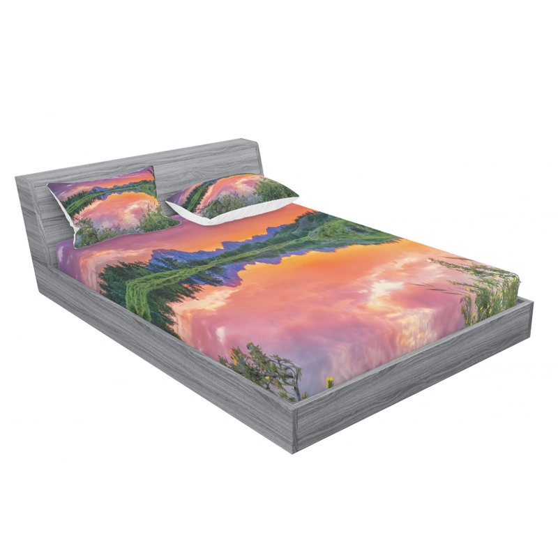 Microfiber Sheet Set, Queen Sheet Set with Fitted Sheet