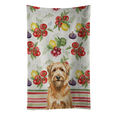 Tawny Briard Vegetables Kitchen Towel