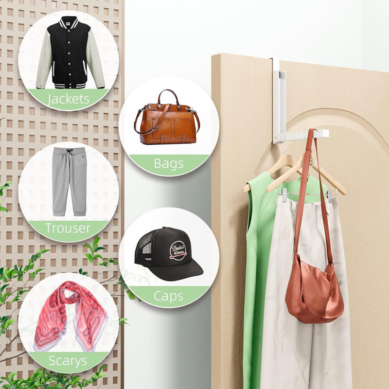 Over The Door Hanger Folding Clothes Drying Rack