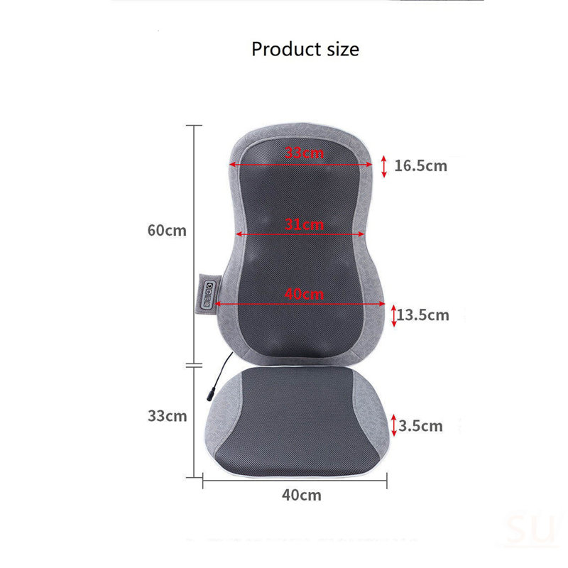 Nœuds de massage, coussin de massage complet, coussin de voiture de massage thaïlandais