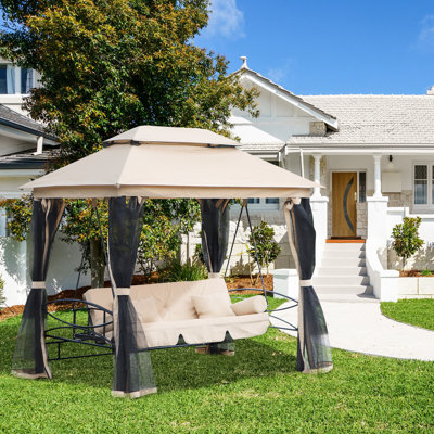 Avfesh 3 Person Porch Swing with Canopy
