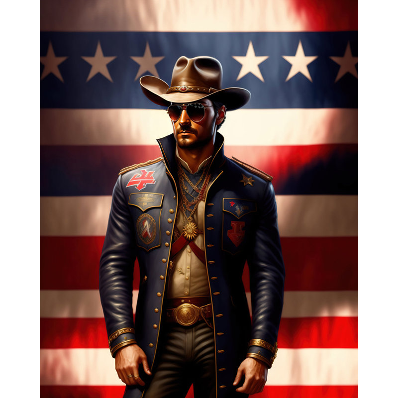 Country Music Eric Church par Stephen Chambers - Photographie sur toile tendue, H 18 po x l 15 po x P 1,5 po