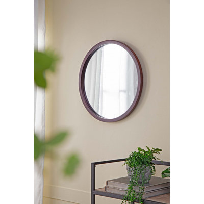 Miroir mural 20 "avec cadre en bois