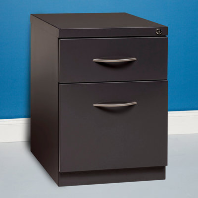 15'' Wide 2 -Drawer Mobile File Cabinet