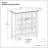 Artisan 38"W Solid Wood Transitional Medium Storage Cabinet with Glass Doors and Adjustable Shelves-1763551482