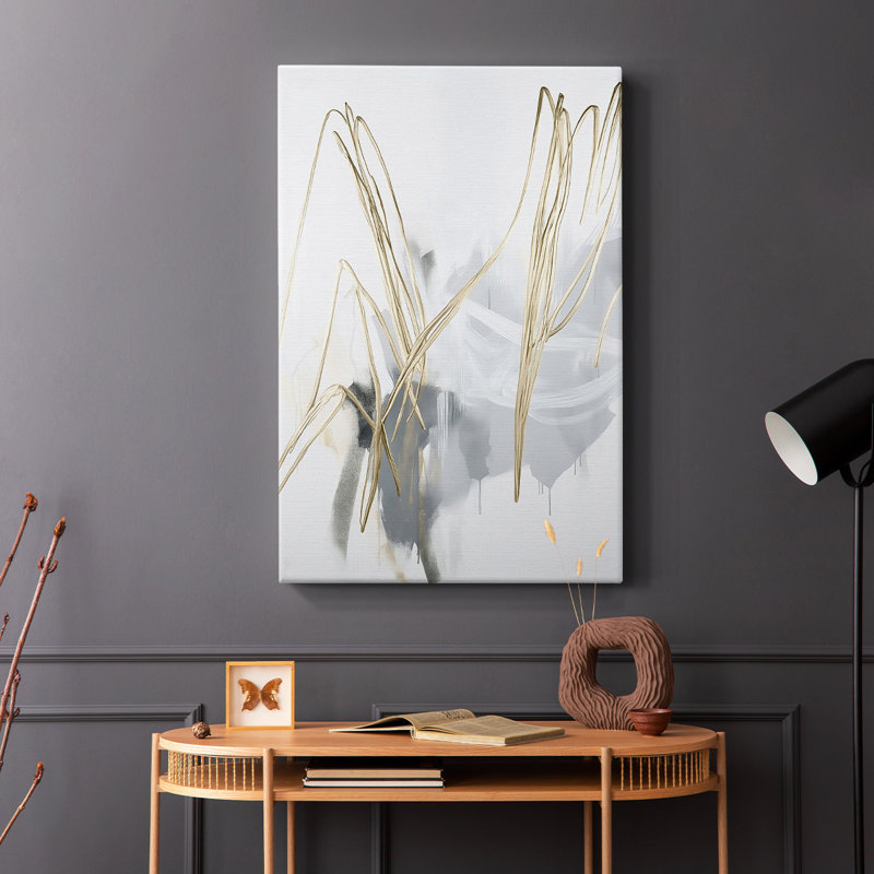 Série ABSTRACT DCCLxxx - Toile tendue avec châssis de qualité supérieure - Prêt à être accroché, H 27 po x l 18 po