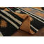 Tapis turc rayé en laine Kilim 8 x 10
