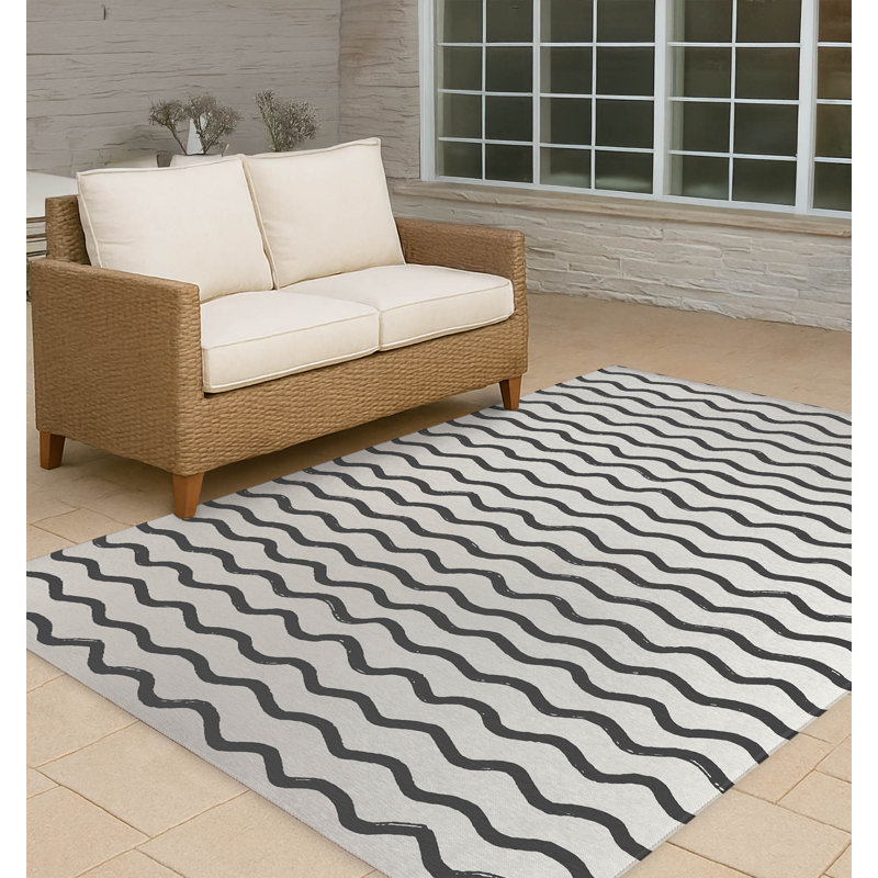 Tapis d'extérieur antidérapant Wiggle Row, Rectangle 4pi x 6 pi