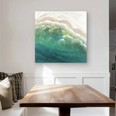 Turquoise Sea - Coastal Metal Print for Bedroom Decor