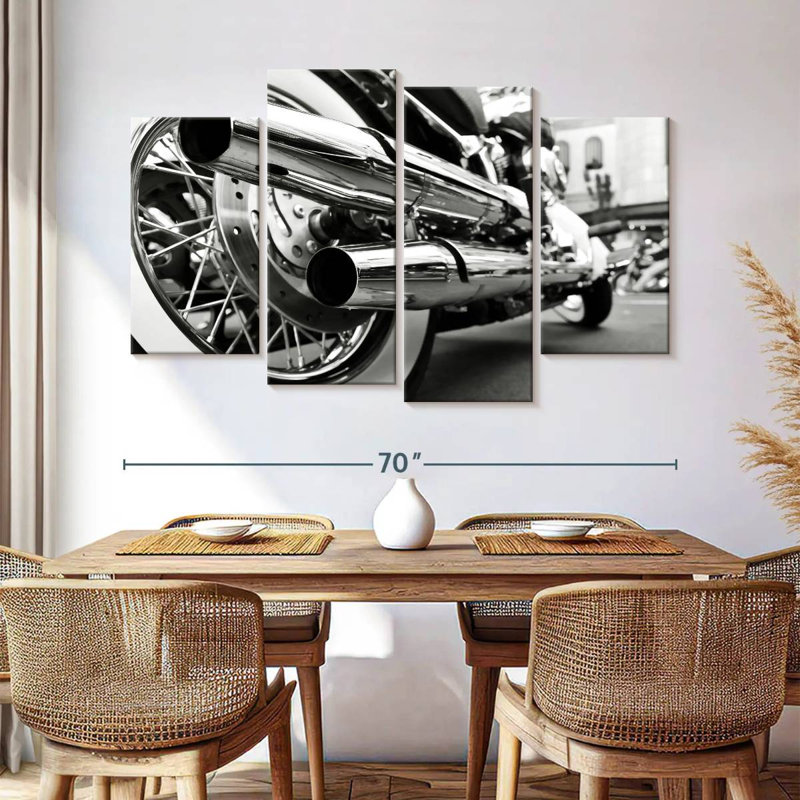 Mehar Motorcycle Exhaust Pipes, 42" H x 68" W