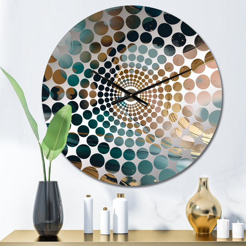 Ilanny - Horloge murale abstraite en marbre, Petit