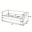 Canapé-lit convertible polyvalent 3-en-1 avec couchette coulissante et poches de rangement latérales Gingham-128965062-128965063