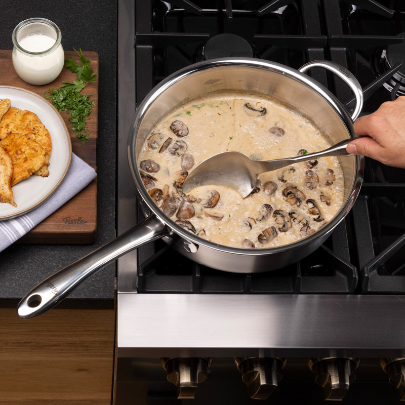 Fissler Essential Serving Spoon, 18/10 Stainless Steel Kitchen Utensil for Serving & Cooking, Ergonomic Handle, Dishwasher Safe