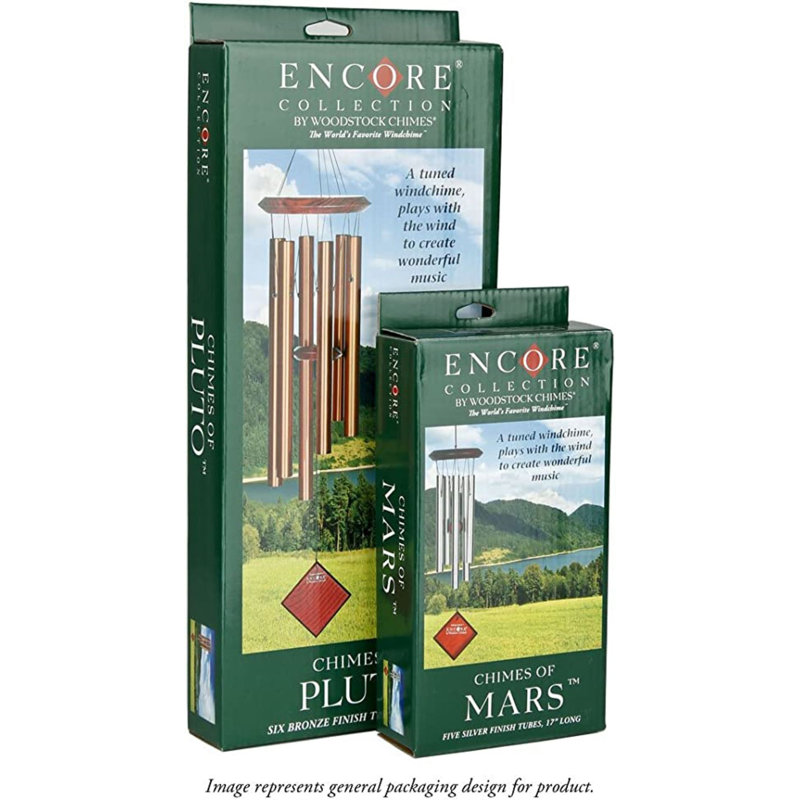 Encore Collection Harbor Gray Wind Chimes for Outdoor Patio