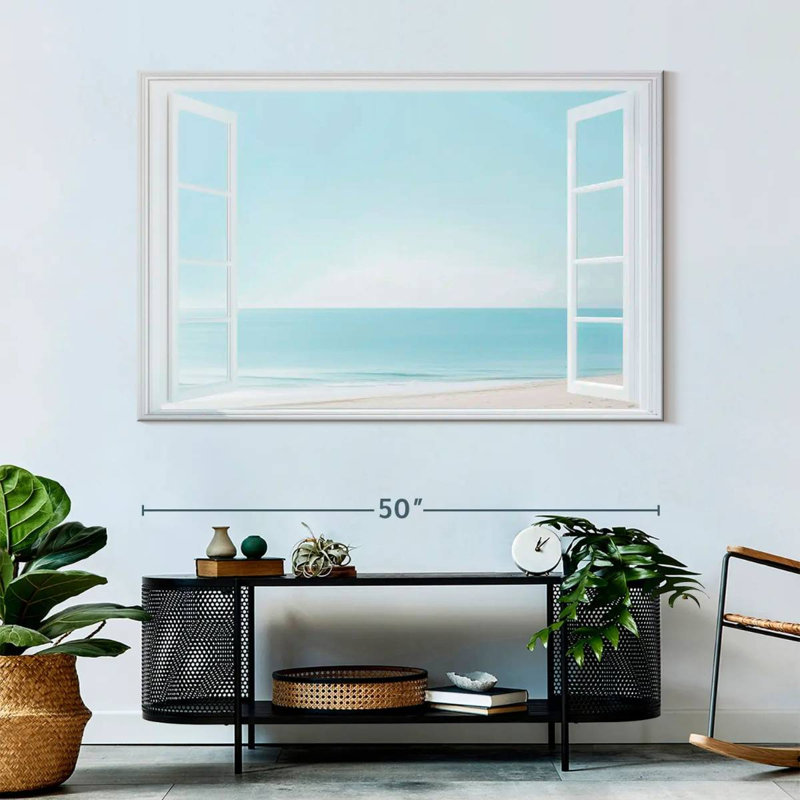 Brise dans la fenêtre, 34" H x 51" W