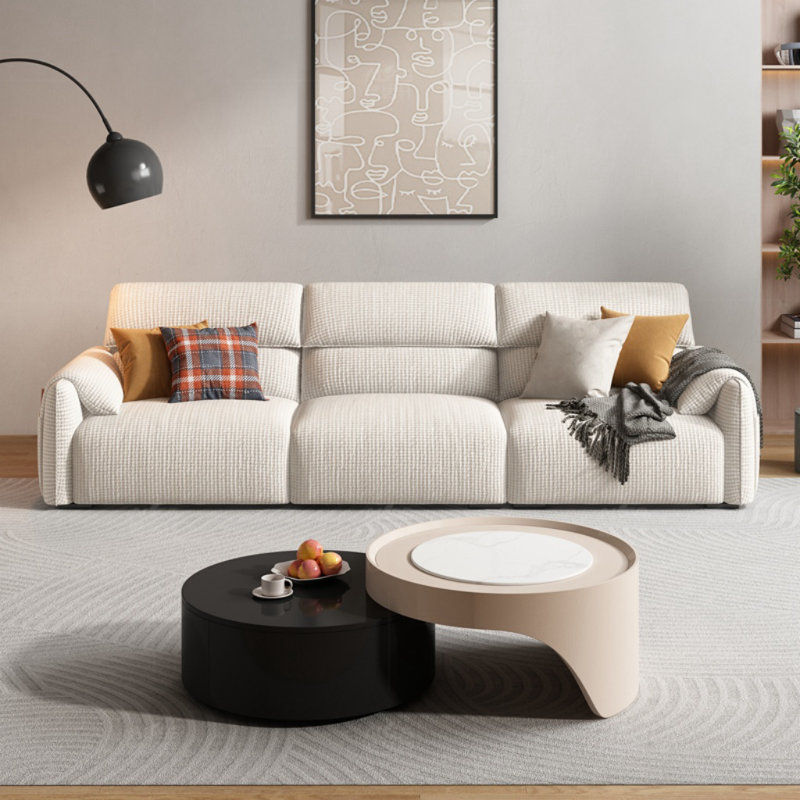 Modern Simple Cream Style Sofa, Off White