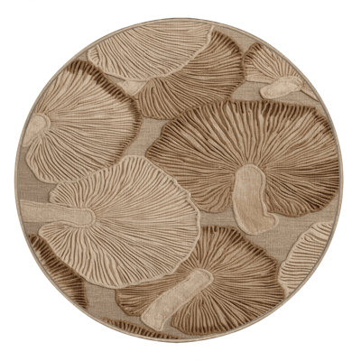 Washable Oyster Mushroom Vegetables Area Rug