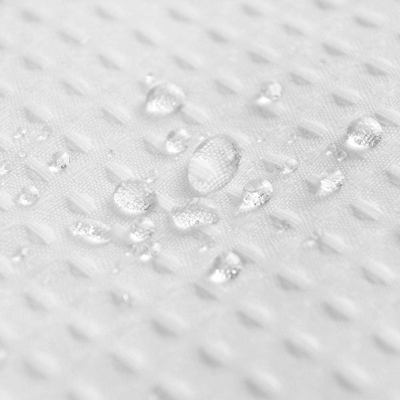 Rideau de douche Luxury Waffle Weave, H 72 po x l 71 po, Blanc pur