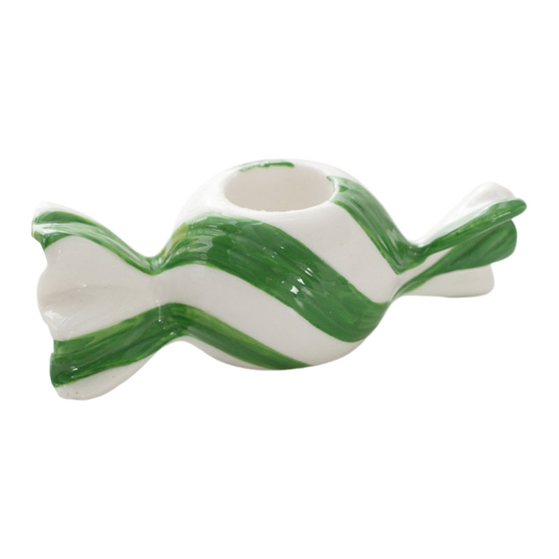 Base de bougies décoratives de Noël, Vert