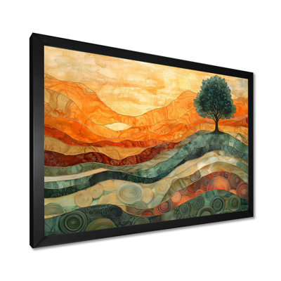 Baobab africain avec des racines de sérénité III - arbre, impression sur toile
