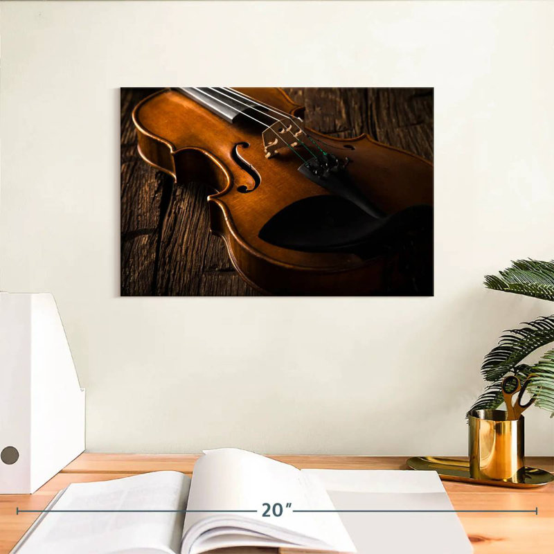 Abarca violon grain de bois, H 8 po x l 12 po