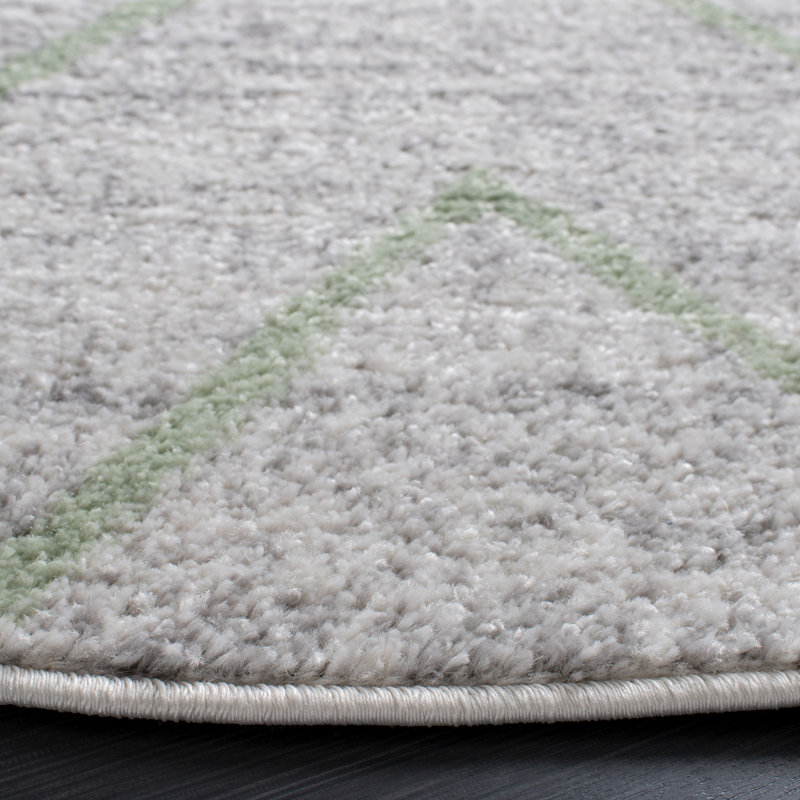 Janes Performance Geometric Rug, Round 6'