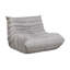 Chaise d'appoint Revena, microfibre plissée, courbée-114018762