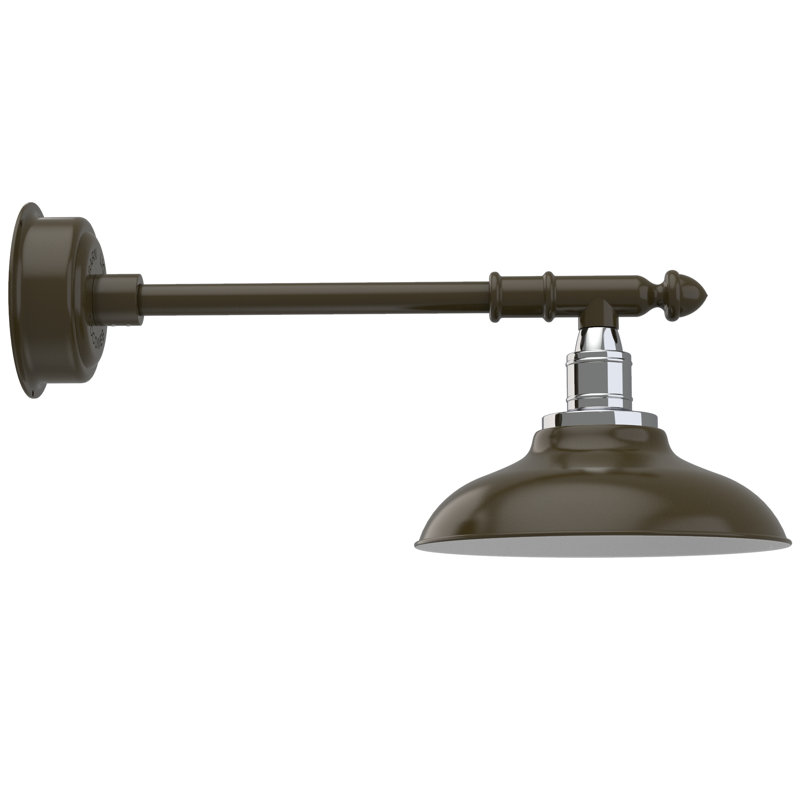 Ansel LED Wall Light, 9" H x 12" W x 27" D, Mahogany Bronze