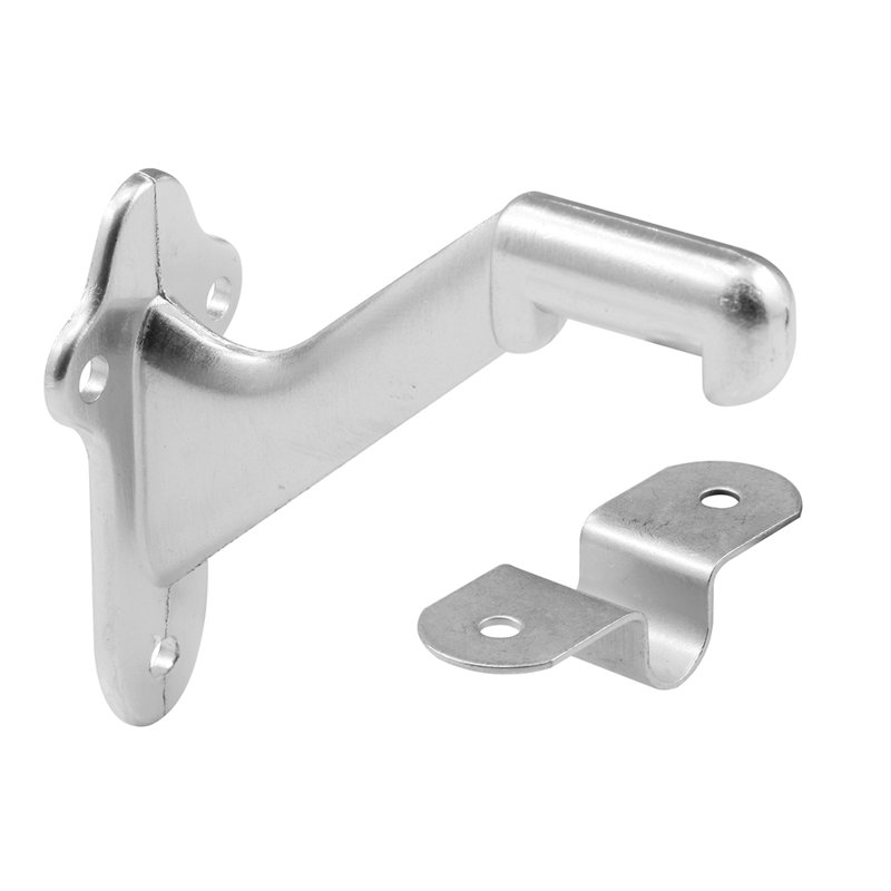 Support de rampe d'escalier Prime-Line, fabrication en zinc moulé sous pression (paquet de 1), Chrome