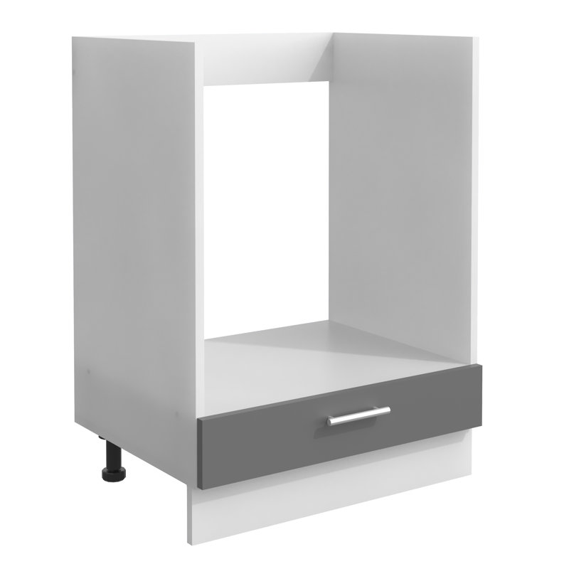 Risako 82cm Kitchen Pantry, Grey/Brown/Blue