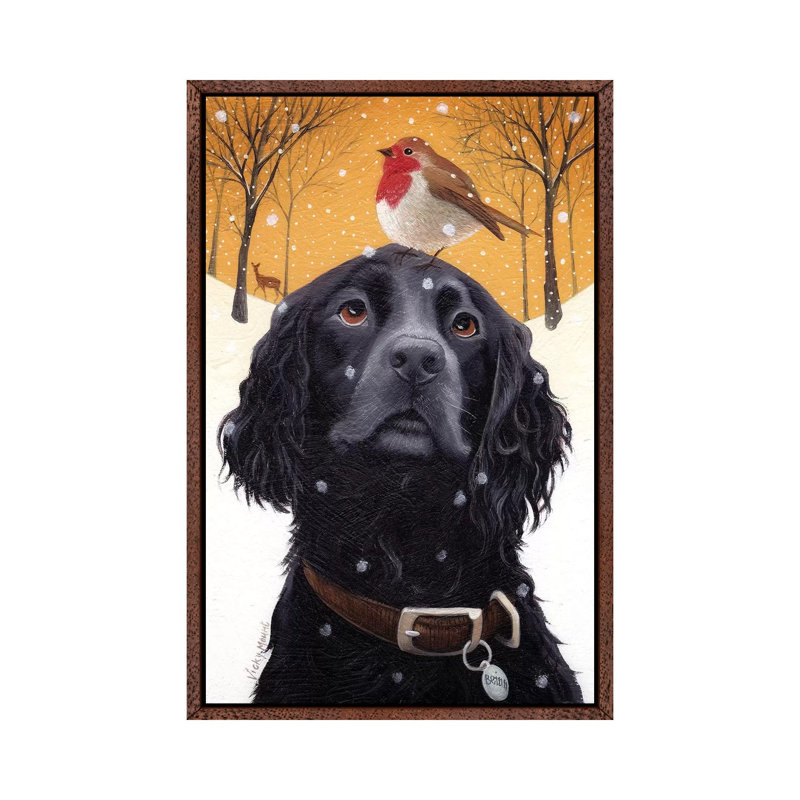 Beinn 1 Piece Painting on Canvas, 66.04 cm H x 45.72 cm W, Classic Brown Wood Framed