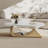 Albanese 47.2" Modern White Oval Coffee Table, Living Room Table Center Table with Faux Marble Top-713877755