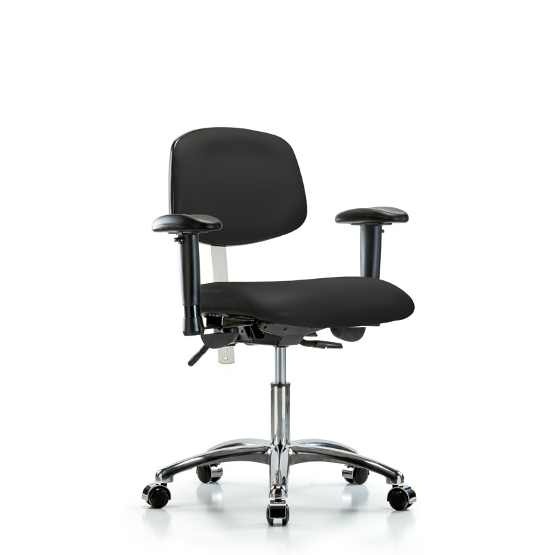 Chaise de travail Blue Ridge, Noir, Roulettes, Non inclus