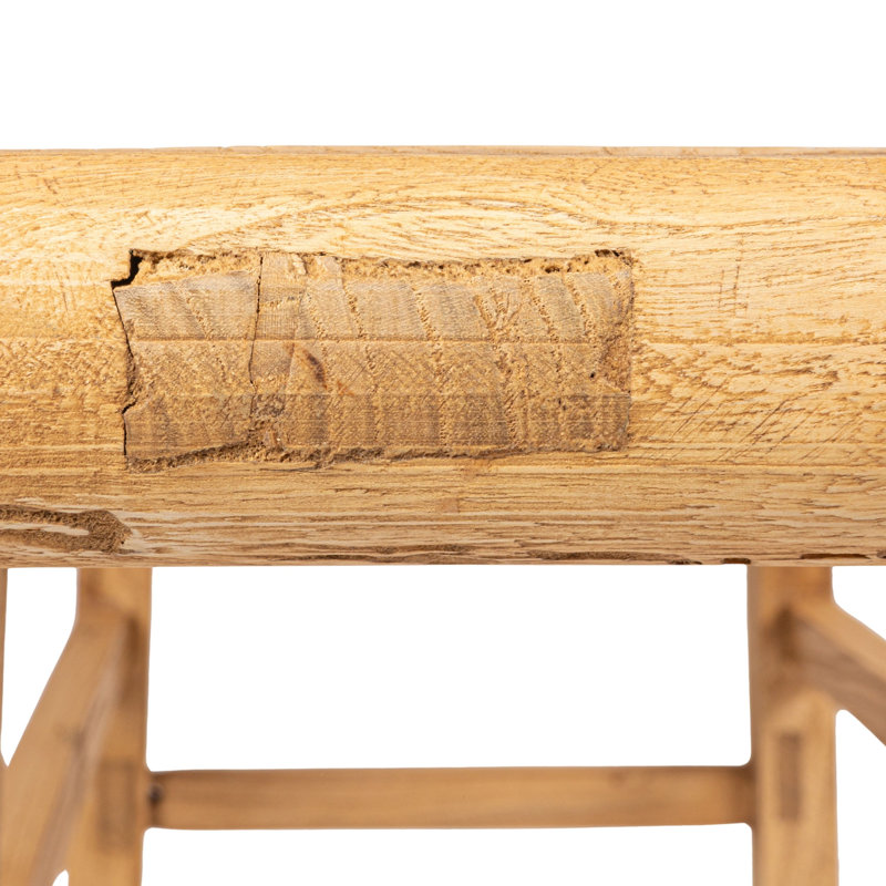 Console en bois d'orme récupéré, Naturel
