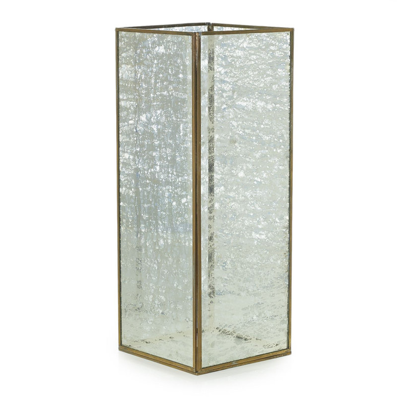 Metal Floor Lantern, 15.75" H x 6" W x 6" D